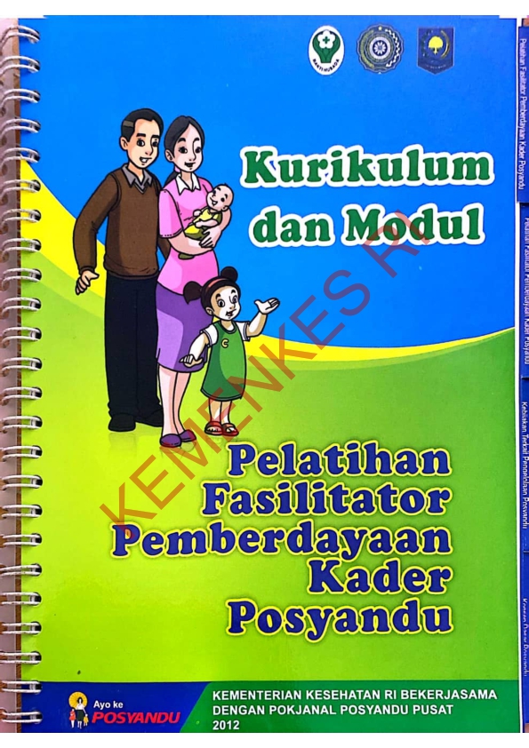 Kurikulum dan Modul pelatihan fasilitator pemberdayaan kader posyandu